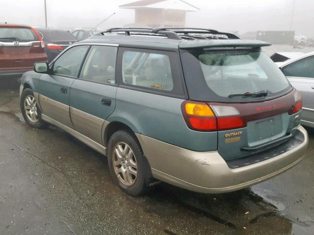 4S3BH6754Y7652726 - 2000 SUBARU LEGACY OUT 绿色 照片 3
