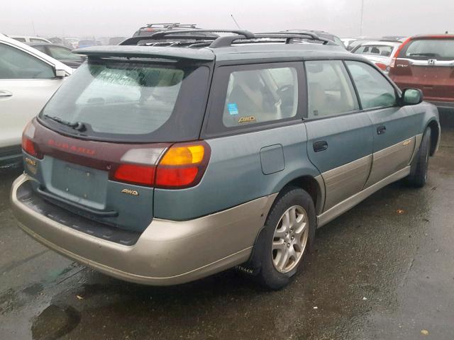 4S3BH6754Y7652726 - 2000 SUBARU LEGACY OUT 绿色 照片 4