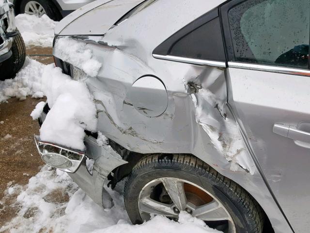 1G1PE5SBXD7147251 - 2013 CHEVROLET CRUZE LT ვერცხლისფერი ფოტო 9