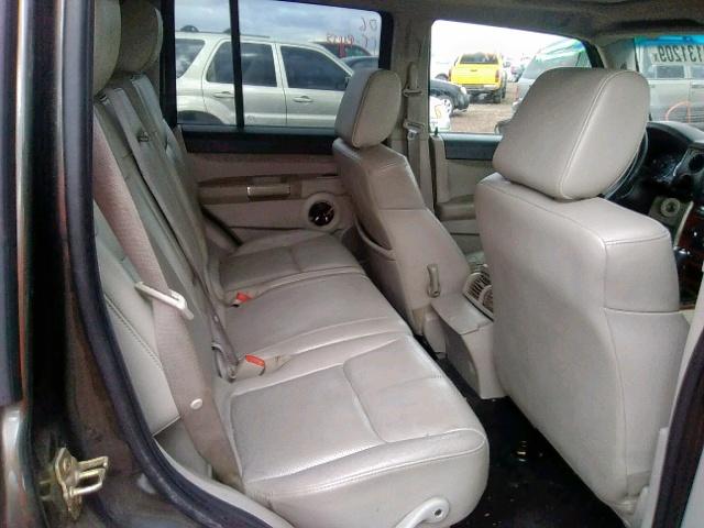 1J8HG58N36C302913 - 2006 JEEP COMMANDER BROWN photo 6