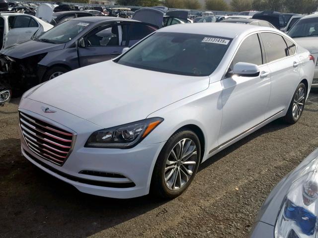 KMHGN4JEXFU049771 - 2015 HYUNDAI GENESIS 3. WHITE photo 2