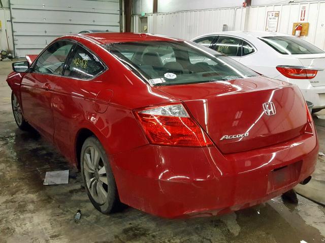 1HGCS1B86AA019231 - 2010 HONDA ACCORD EXL 红色 照片 3