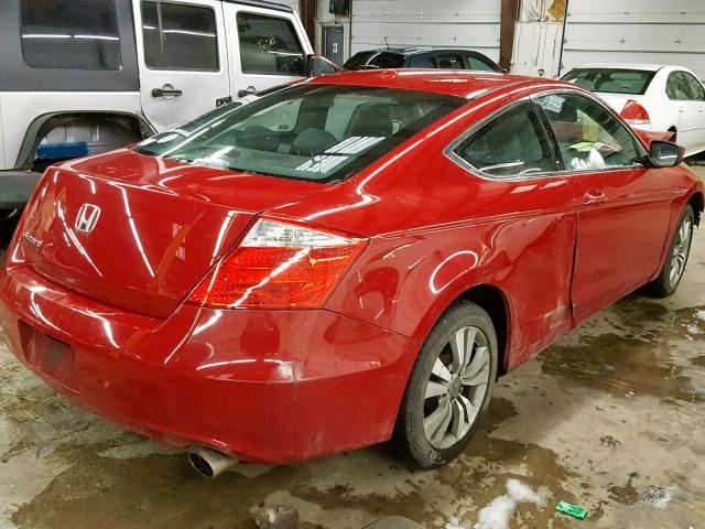 1HGCS1B86AA019231 - 2010 HONDA ACCORD EXL 红色 照片 4