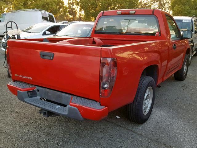 1GCCS148568269571 - 2006 CHEVROLET COLORADO RED photo 4