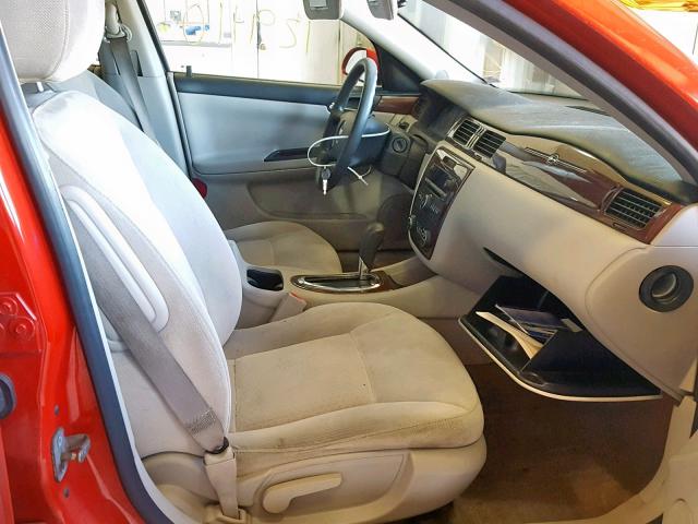 2G1WB57K291145950 - 2009 CHEVROLET IMPALA LS RED photo 5