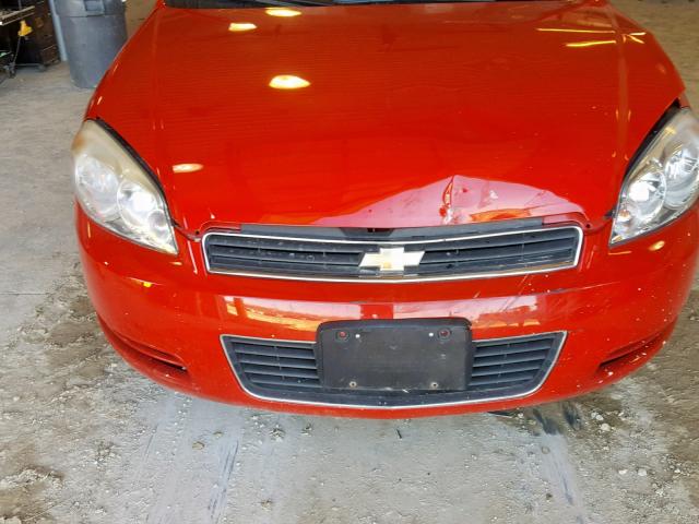 2G1WB57K291145950 - 2009 CHEVROLET IMPALA LS RED photo 9