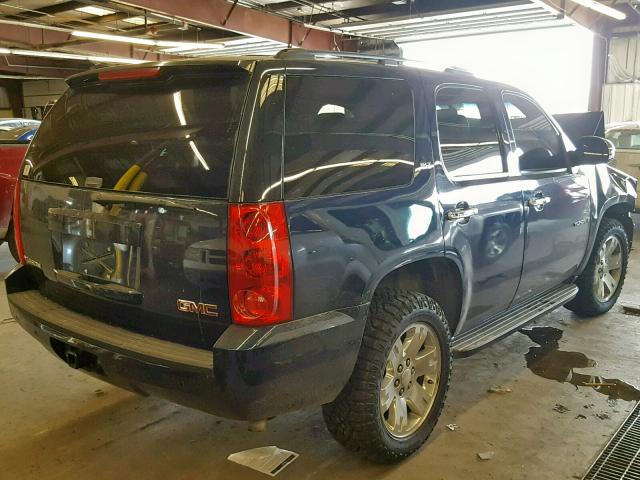 1GKFK130X7J117289 - 2007 GMC YUKON BLUE photo 4