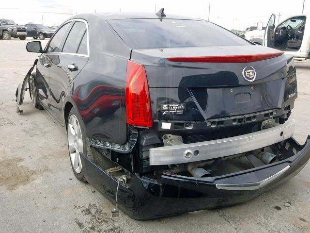 1G6AA5RX0D0176635 - 2013 CADILLAC ATS BLACK photo 3