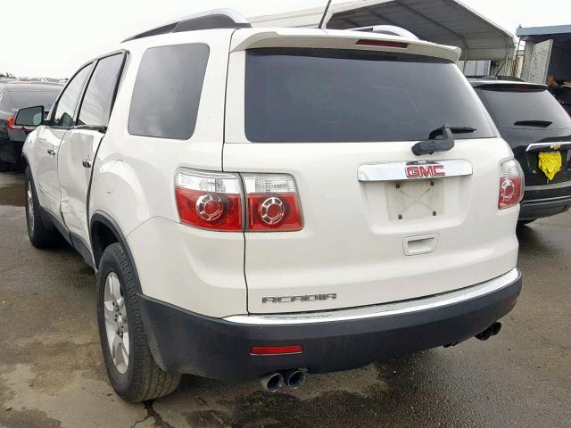 1GKER13D99J110332 - 2009 GMC ACADIA SLE WHITE photo 3