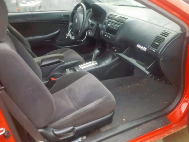 1HGEM22165L042160 - 2005 HONDA CIVIC DX V RED photo 5