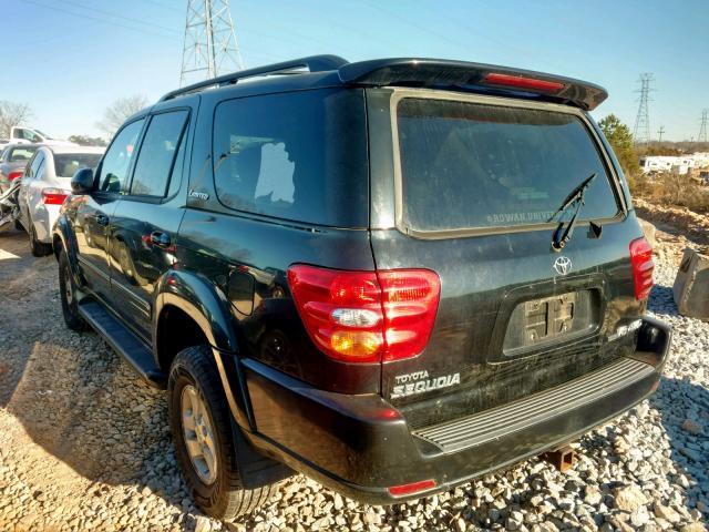 5TDBT48A21S015473 - 2001 TOYOTA SEQUOIA LI BLACK photo 3