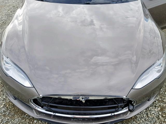 5YJSA1E23FF108743 - 2015 TESLA MODEL S GRAY photo 7