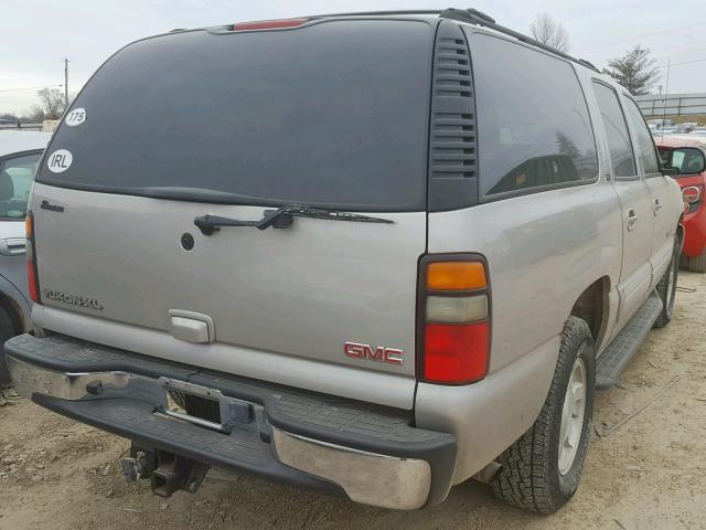 3GKFK16Z85G213110 - 2005 GMC YUKON XL K BEIGE photo 4