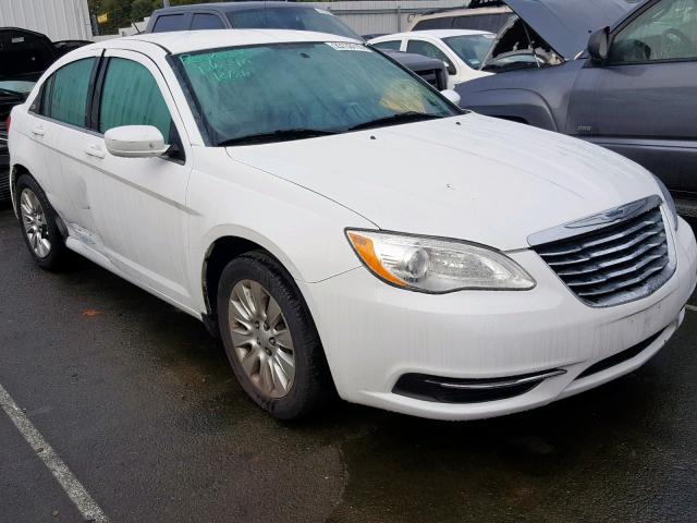 1C3CCBAB1EN213134 - 2014 CHRYSLER 200 LX WHITE photo 1