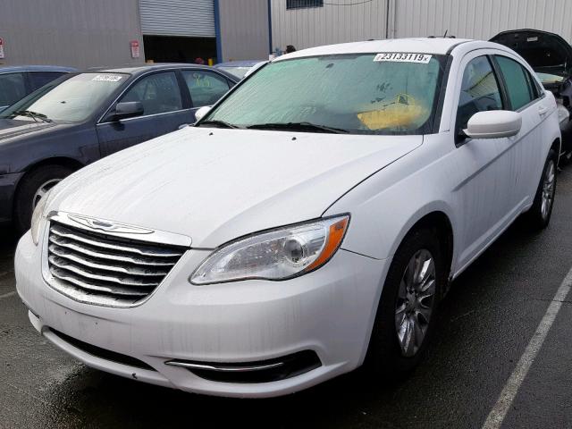 1C3CCBAB1EN213134 - 2014 CHRYSLER 200 LX WHITE photo 2