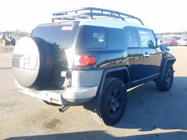 JTEBU11F370067851 - 2007 TOYOTA FJ CRUISER BLACK photo 4