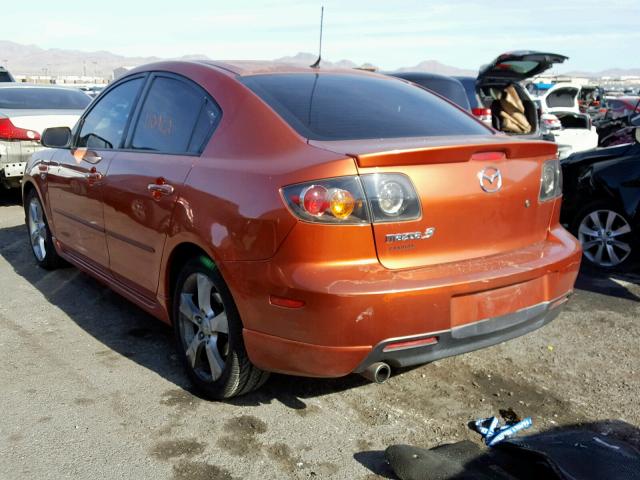 JM1BK323141114598 - 2004 MAZDA 3 S ORANGE photo 3