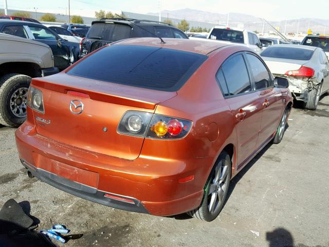 JM1BK323141114598 - 2004 MAZDA 3 S ORANGE photo 4