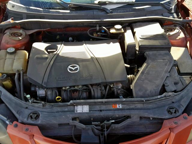 JM1BK323141114598 - 2004 MAZDA 3 S ORANGE photo 7