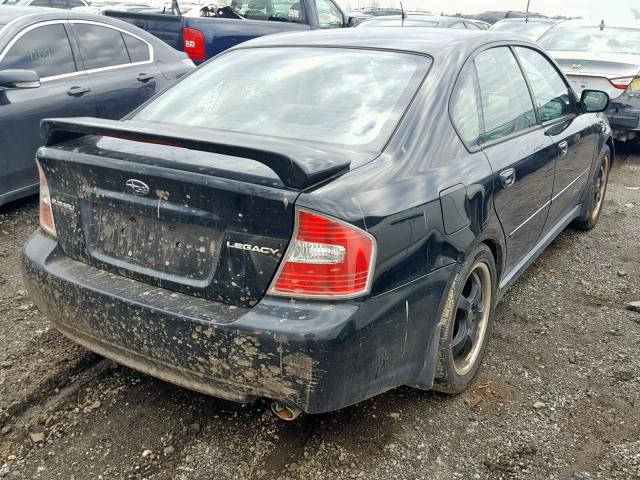 4S3BL626966215032 - 2006 SUBARU LEGACY 2.5 BLACK photo 4