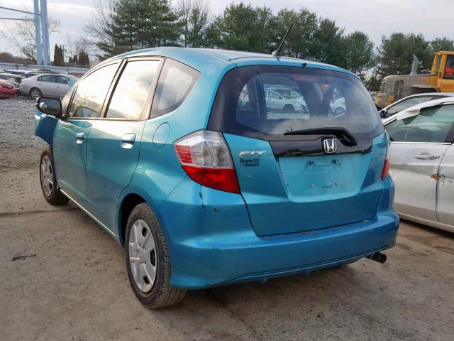 JHMGE8G35CC006716 - 2012 HONDA FIT TEAL photo 3