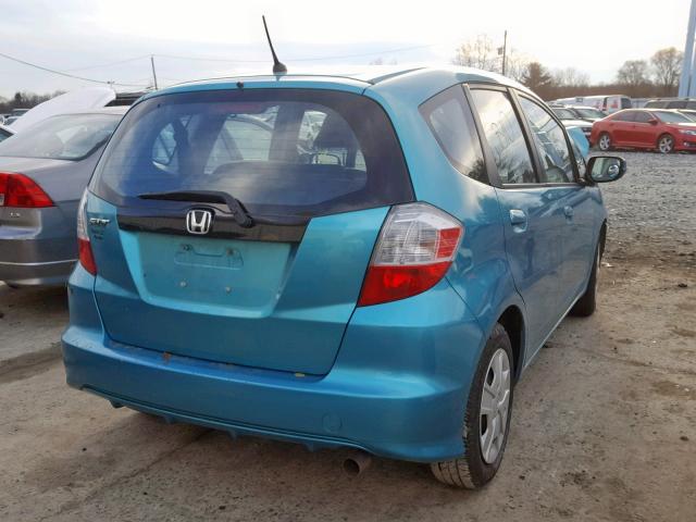 JHMGE8G35CC006716 - 2012 HONDA FIT TEAL photo 4