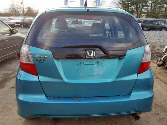 JHMGE8G35CC006716 - 2012 HONDA FIT TEAL photo 9