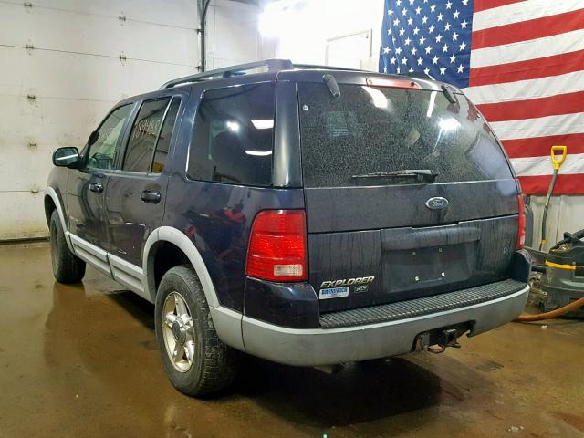 1FMZU73E02ZB45660 - 2002 FORD EXPLORER X BLUE photo 3