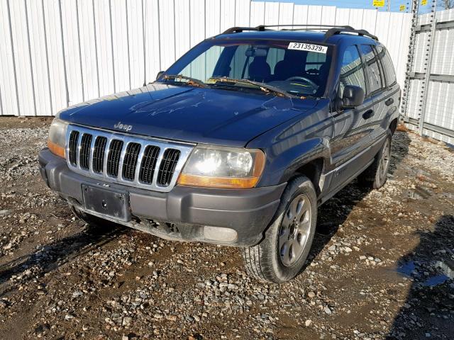 1J4GX48S21C646545 - 2001 JEEP GRAND CHER BLUE photo 2