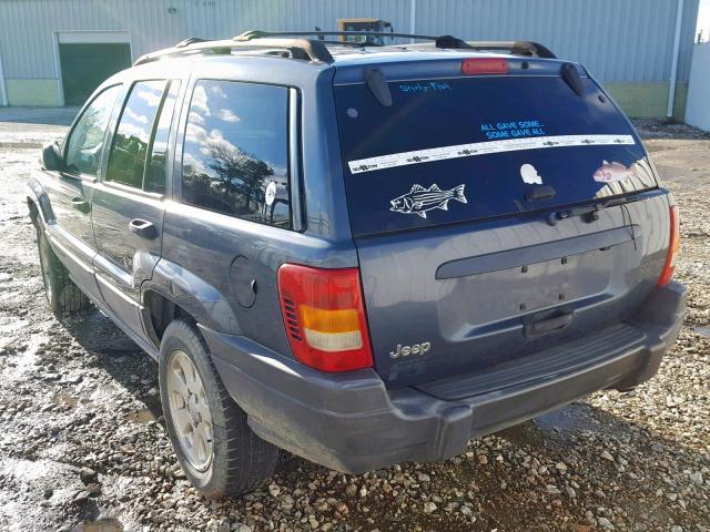 1J4GX48S21C646545 - 2001 JEEP GRAND CHER BLUE photo 3