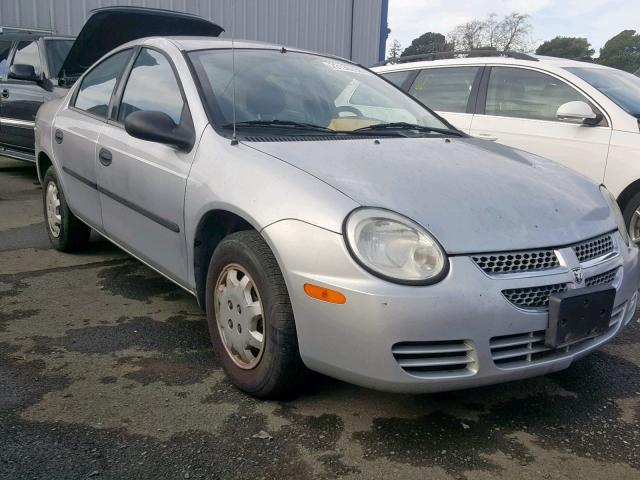 1B3ES26C85D247829 - 2005 DODGE NEON BASE SILVER photo 1