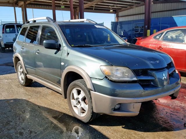 JA4LX41G13U076085 - 2003 MITSUBISHI OUTLANDER GREEN photo 1