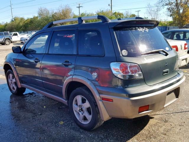 JA4LX41G13U076085 - 2003 MITSUBISHI OUTLANDER GREEN photo 3