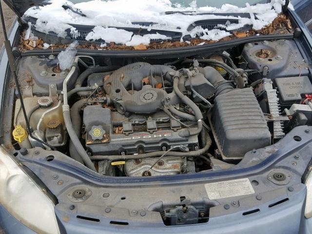 1C3EL55R72N235734 - 2002 CHRYSLER SEBRING LX BLUE photo 7