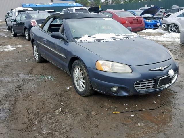 1C3EL55R72N235734 - 2002 CHRYSLER SEBRING LX BLUE photo 9