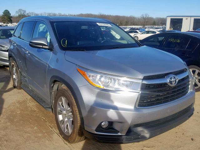 5TDKKRFH7ES031691 - 2014 TOYOTA HIGHLANDER SILVER photo 1