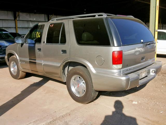 1GKCS13W0Y2325720 - 2000 GMC JIMMY SILVER photo 3