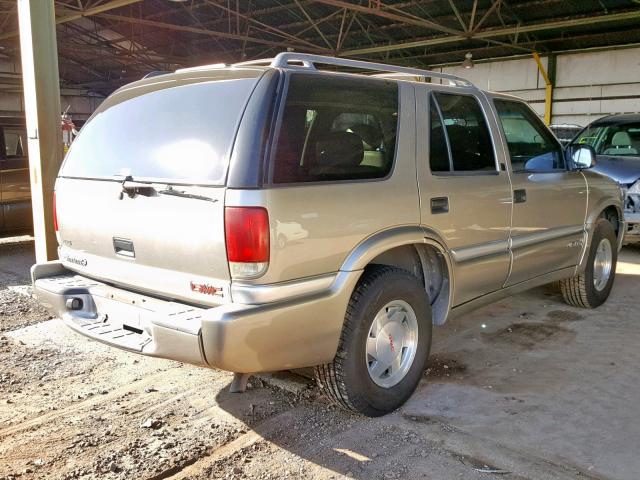 1GKCS13W0Y2325720 - 2000 GMC JIMMY SILVER photo 4