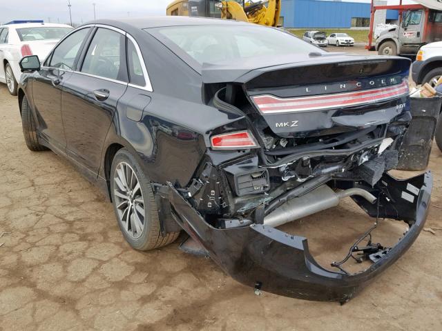 3LN6L5A91HR653679 - 2017 LINCOLN MKZ PREMIE BLACK photo 3