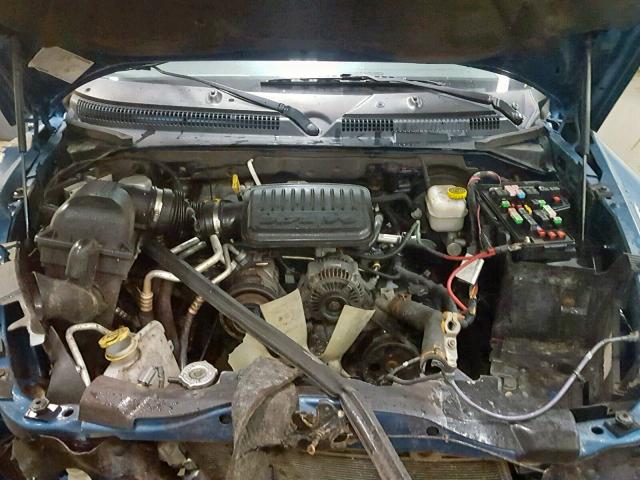 1D7HE48K95S314944 - 2005 DODGE DAKOTA QUA BLUE photo 7