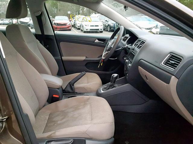 3VW2K7AJ9EM308594 - 2014 VOLKSWAGEN JETTA BASE Շագանակագույն լուսանկար 5