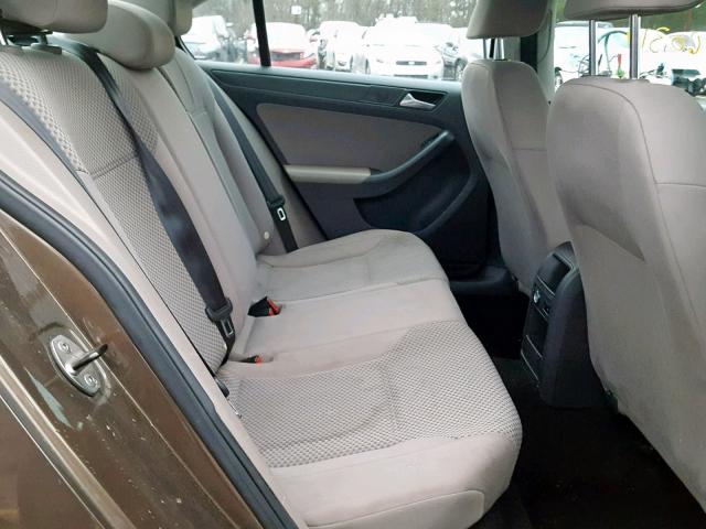 3VW2K7AJ9EM308594 - 2014 VOLKSWAGEN JETTA BASE Շագանակագույն լուսանկար 6