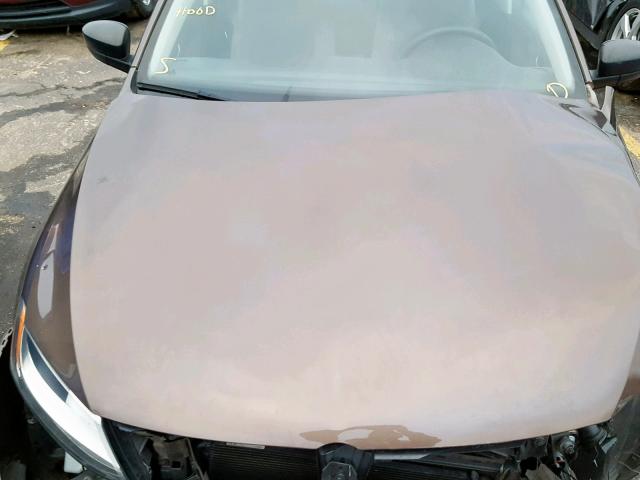 3VW2K7AJ9EM308594 - 2014 VOLKSWAGEN JETTA BASE Շագանակագույն լուսանկար 7