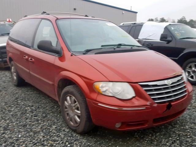 2C8GP64L75R548154 - 2005 CHRYSLER TOWN & COU RED photo 1