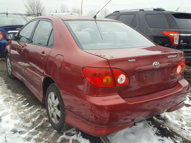 2T1BR32E83C160257 - 2003 TOYOTA COROLLA CE RED photo 3