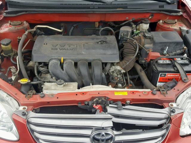 2T1BR32E83C160257 - 2003 TOYOTA COROLLA CE RED photo 7