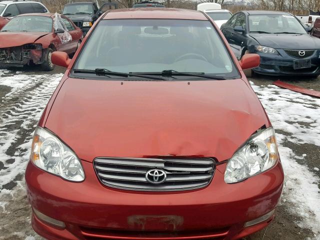 2T1BR32E83C160257 - 2003 TOYOTA COROLLA CE RED photo 9