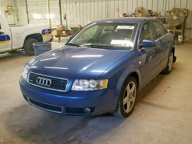 WAULT68E74A100584 - 2004 AUDI A4 3.0 QUA BLUE photo 2