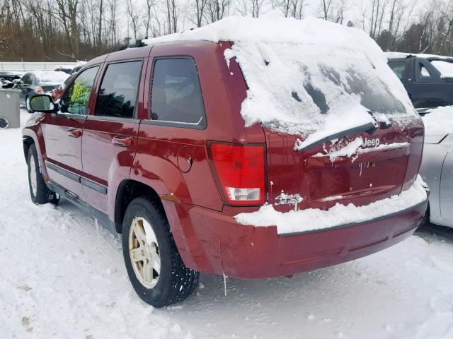 1J8GR48K47C557867 - 2007 JEEP GRAND CHER RED photo 3