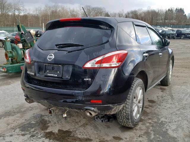 JN8AZ1MW7EW532899 - 2014 NISSAN MURANO S BLACK photo 4